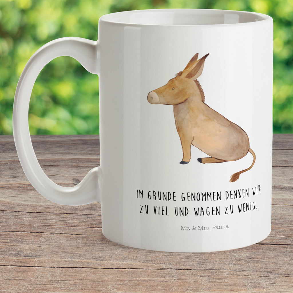 Kindertasse Esel Kunststoff Tasse, Kindergarten, Tasse, Trinkbecher, Camping Becher, Kaffeetasse, Kunststoffbecher, Kindergartenbecher, Outdoorgeschirr, Kunststoffgeschirr, Reisebecher, Reisetasse, Kinderbecher, Tiermotive, Gute Laune, lustige Sprüche, Tiere, Esel, Weisheit, Lebensmut, Lebensglück, Ziel, Lebensziel, Mut, erfolg, tapferkeit, positive gedanken, zuversicht