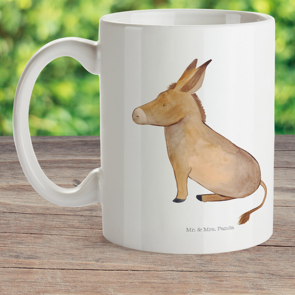 Kindertasse Esel Kunststoff Tasse, Kindergarten, Tasse, Trinkbecher, Camping Becher, Kaffeetasse, Kunststoffbecher, Kindergartenbecher, Outdoorgeschirr, Kunststoffgeschirr, Reisebecher, Reisetasse, Kinderbecher, Tiermotive, Gute Laune, lustige Sprüche, Tiere, Esel, Weisheit, Lebensmut, Lebensglück, Ziel, Lebensziel, Mut, erfolg, tapferkeit, positive gedanken, zuversicht