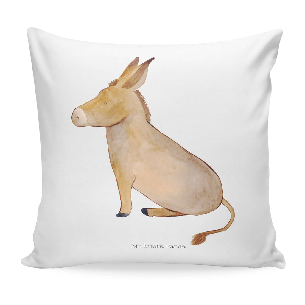 40x40 Kissen Esel Kissenhülle, Kopfkissen, Sofakissen, Dekokissen, Motivkissen, Tiermotive, Gute Laune, lustige Sprüche, Tiere, Esel, Weisheit, Lebensmut, Lebensglück, Ziel, Lebensziel, Mut, erfolg, tapferkeit, positive gedanken, zuversicht