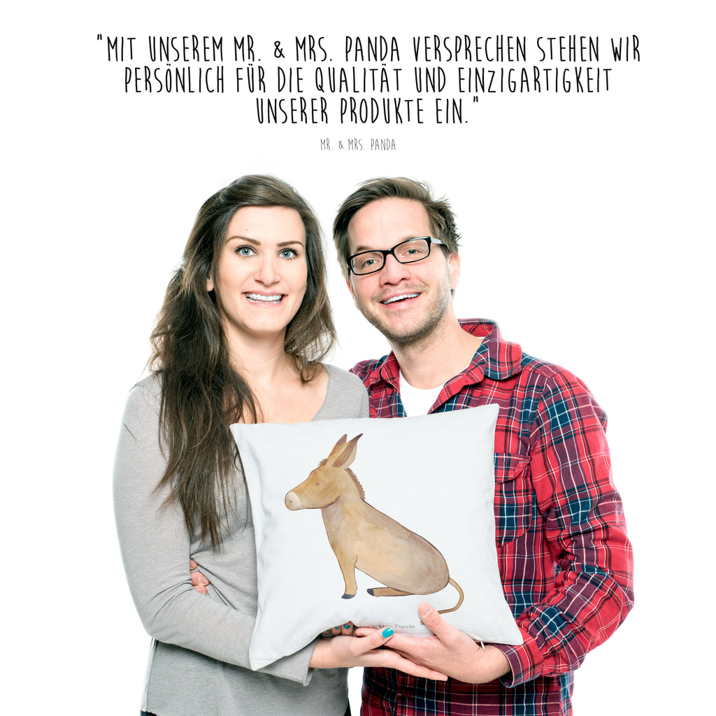 40x40 Kissen Esel Kissenhülle, Kopfkissen, Sofakissen, Dekokissen, Motivkissen, Tiermotive, Gute Laune, lustige Sprüche, Tiere, Esel, Weisheit, Lebensmut, Lebensglück, Ziel, Lebensziel, Mut, erfolg, tapferkeit, positive gedanken, zuversicht