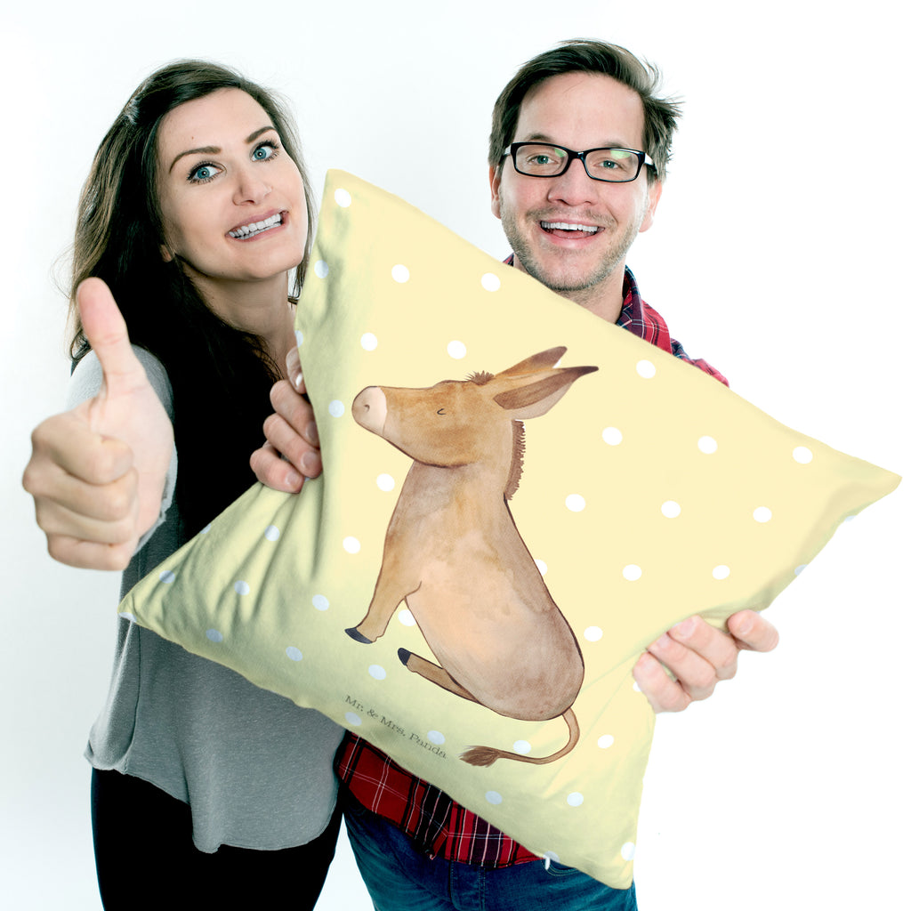 40x40 Kissen Esel Kissenhülle, Kopfkissen, Sofakissen, Dekokissen, Motivkissen, Tiermotive, Gute Laune, lustige Sprüche, Tiere, Esel, Weisheit, Lebensmut, Lebensglück, Ziel, Lebensziel, Mut, erfolg, tapferkeit, positive gedanken, zuversicht