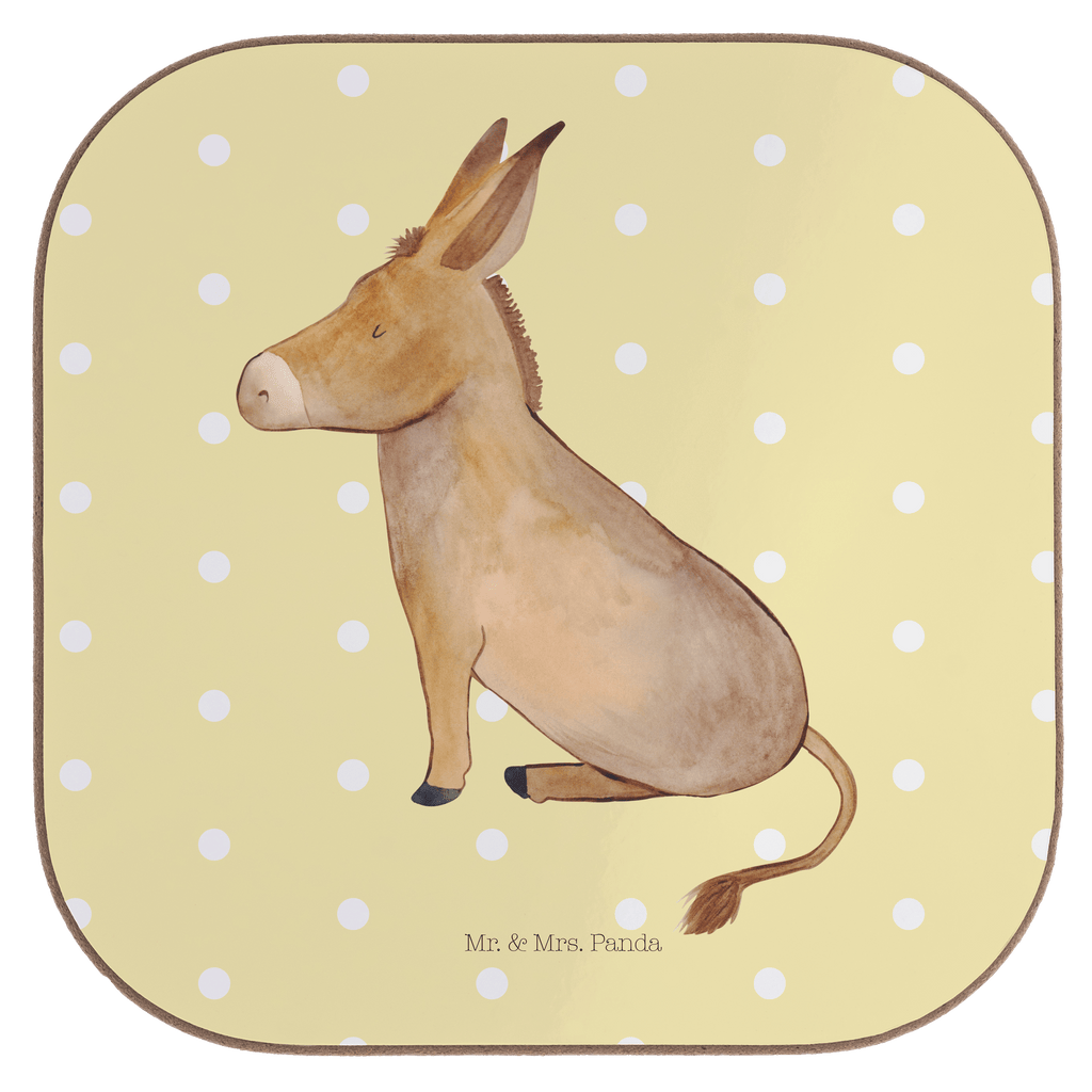 Quadratische Untersetzer Esel Bierdeckel, Glasuntersetzer, Untersetzer Gläser, Getränkeuntersetzer, Tiermotive, Gute Laune, lustige Sprüche, Tiere, Esel, Weisheit, Lebensmut, Lebensglück, Ziel, Lebensziel, Mut, erfolg, tapferkeit, positive gedanken, zuversicht