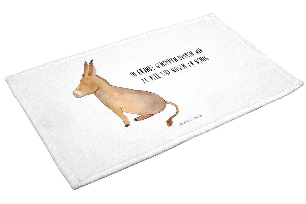 Gäste Handtuch Esel Gästetuch, Reisehandtuch, Sport Handtuch, Frottier, Kinder Handtuch, Tiermotive, Gute Laune, lustige Sprüche, Tiere, Esel, Weisheit, Lebensmut, Lebensglück, Ziel, Lebensziel, Mut, erfolg, tapferkeit, positive gedanken, zuversicht