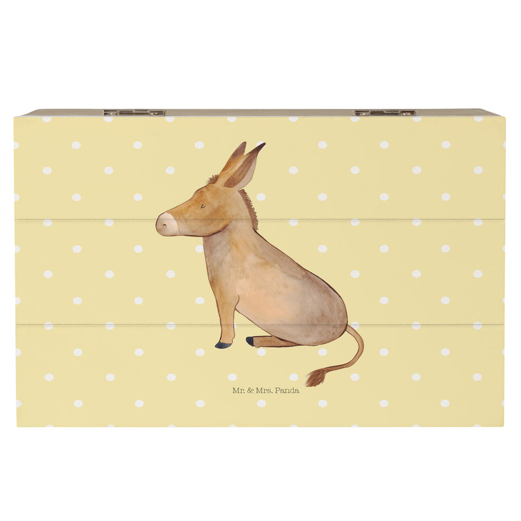 Holzkiste Esel Holzkiste, Kiste, Schatzkiste, Truhe, Schatulle, XXL, Erinnerungsbox, Erinnerungskiste, Dekokiste, Aufbewahrungsbox, Tiermotive, Gute Laune, lustige Sprüche, Tiere, Esel, Weisheit, Lebensmut, Lebensglück, Ziel, Lebensziel, Mut, erfolg, tapferkeit, positive gedanken, zuversicht