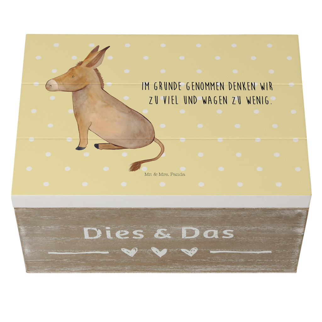 Holzkiste Esel Holzkiste, Kiste, Schatzkiste, Truhe, Schatulle, XXL, Erinnerungsbox, Erinnerungskiste, Dekokiste, Aufbewahrungsbox, Tiermotive, Gute Laune, lustige Sprüche, Tiere, Esel, Weisheit, Lebensmut, Lebensglück, Ziel, Lebensziel, Mut, erfolg, tapferkeit, positive gedanken, zuversicht