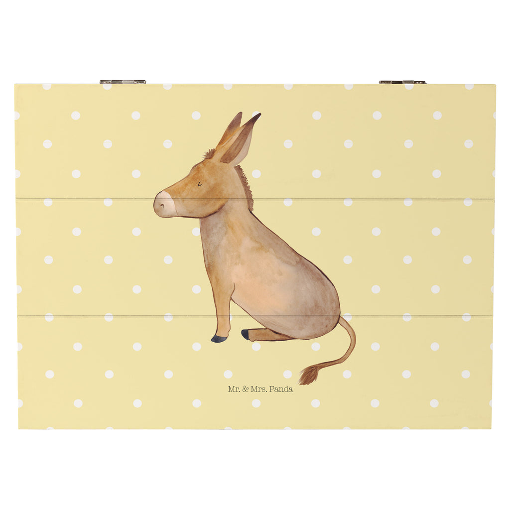 Holzkiste Esel Holzkiste, Kiste, Schatzkiste, Truhe, Schatulle, XXL, Erinnerungsbox, Erinnerungskiste, Dekokiste, Aufbewahrungsbox, Tiermotive, Gute Laune, lustige Sprüche, Tiere, Esel, Weisheit, Lebensmut, Lebensglück, Ziel, Lebensziel, Mut, erfolg, tapferkeit, positive gedanken, zuversicht