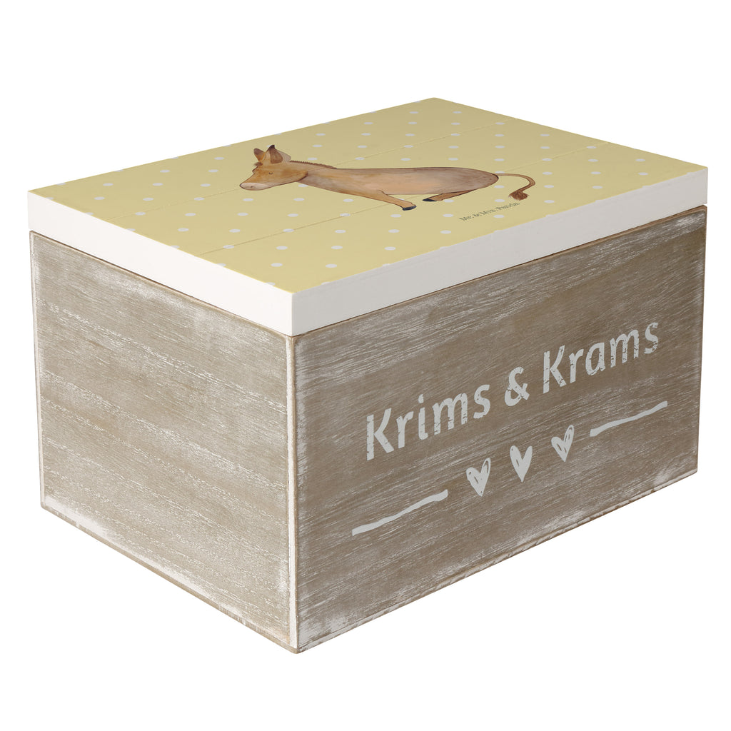 Holzkiste Esel Holzkiste, Kiste, Schatzkiste, Truhe, Schatulle, XXL, Erinnerungsbox, Erinnerungskiste, Dekokiste, Aufbewahrungsbox, Tiermotive, Gute Laune, lustige Sprüche, Tiere, Esel, Weisheit, Lebensmut, Lebensglück, Ziel, Lebensziel, Mut, erfolg, tapferkeit, positive gedanken, zuversicht