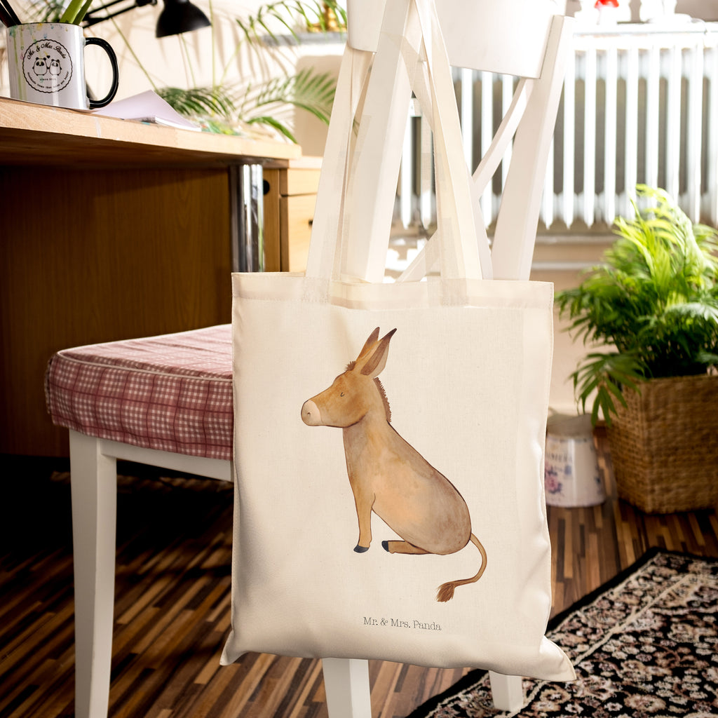 Tragetasche Esel Beuteltasche, Beutel, Einkaufstasche, Jutebeutel, Stoffbeutel, Tiermotive, Gute Laune, lustige Sprüche, Tiere, Esel, Weisheit, Lebensmut, Lebensglück, Ziel, Lebensziel, Mut, erfolg, tapferkeit, positive gedanken, zuversicht