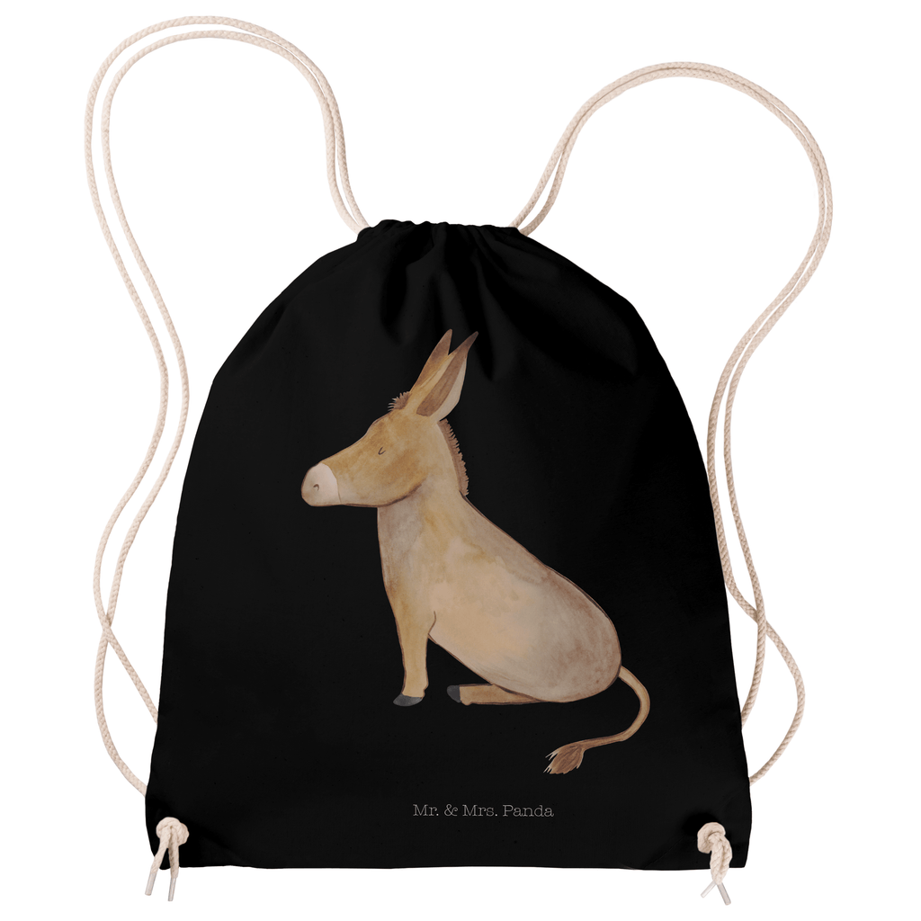 Sportbeutel Esel Turnbeutel, Beutel, Sporttasche, Tasche, Stoffbeutel, Tiermotive, Gute Laune, lustige Sprüche, Tiere, Esel, Weisheit, Lebensmut, Lebensglück, Ziel, Lebensziel, Mut, erfolg, tapferkeit, positive gedanken, zuversicht