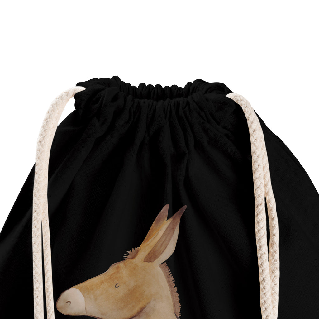 Sportbeutel Esel Turnbeutel, Beutel, Sporttasche, Tasche, Stoffbeutel, Tiermotive, Gute Laune, lustige Sprüche, Tiere, Esel, Weisheit, Lebensmut, Lebensglück, Ziel, Lebensziel, Mut, erfolg, tapferkeit, positive gedanken, zuversicht