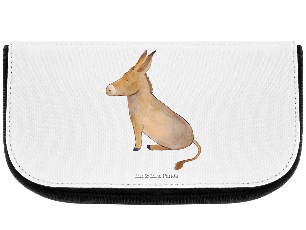 Kosmetiktasche Esel Kosmetikbeutel, Kulturtasche, Kulturbeutel, Schminktasche, Make-Up Tasche, Tiermotive, Gute Laune, lustige Sprüche, Tiere, Esel, Weisheit, Lebensmut, Lebensglück, Ziel, Lebensziel, Mut, erfolg, tapferkeit, positive gedanken, zuversicht