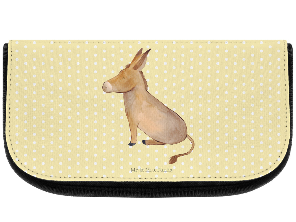 Kosmetiktasche Esel Kosmetikbeutel, Kulturtasche, Kulturbeutel, Schminktasche, Make-Up Tasche, Tiermotive, Gute Laune, lustige Sprüche, Tiere, Esel, Weisheit, Lebensmut, Lebensglück, Ziel, Lebensziel, Mut, erfolg, tapferkeit, positive gedanken, zuversicht