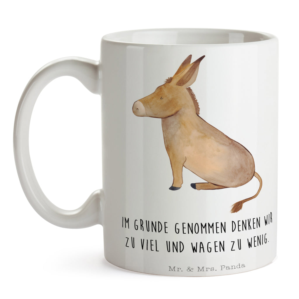 Tasse Esel Esel, Weisheit, Lebensmut, Lebensglück, Ziel, Lebensziel, Mut, erfolg, tapferkeit, positive gedanken, zuversicht Becher, Kaffeetasse, Kaffeebecher, Tee, Frühstück, Büro  süße Tiermotive, gute Laune, lustige Sprüche, Tiere