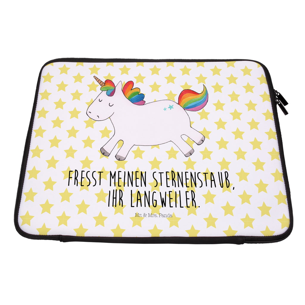 33 x 42 Notebook Tasche Einhorn Happy Notebook Tasche, Laptop, Computertasche, Tasche, Schutzhülle, Einhorn, Einhörner, Einhorn Deko, Pegasus, Unicorn, glücklich, fröhlich, Spaß, Freude, Lebensfreude, witzig, spannend, Lächeln, Lachen