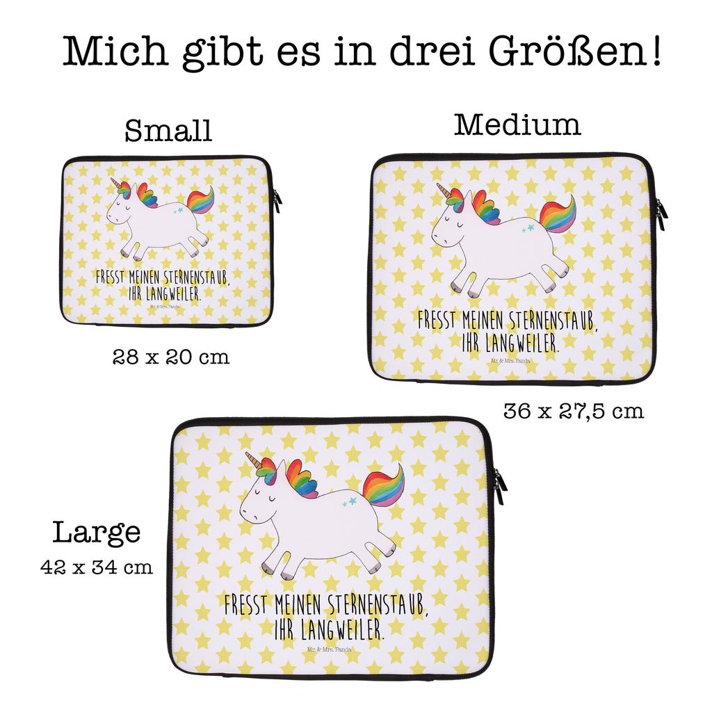 33 x 42 Notebook Tasche Einhorn Happy Notebook Tasche, Laptop, Computertasche, Tasche, Schutzhülle, Einhorn, Einhörner, Einhorn Deko, Pegasus, Unicorn, glücklich, fröhlich, Spaß, Freude, Lebensfreude, witzig, spannend, Lächeln, Lachen