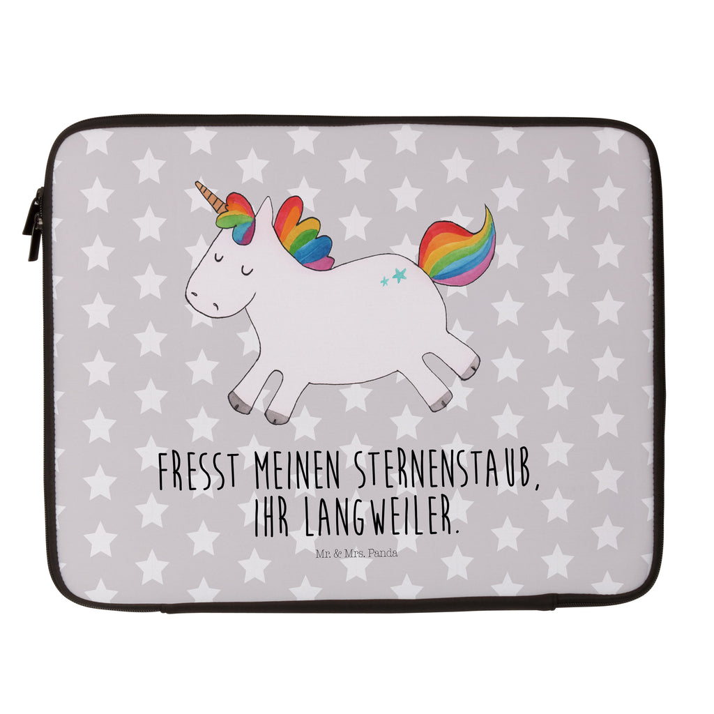 33 x 42 Notebook Tasche Einhorn Happy Notebook Tasche, Laptop, Computertasche, Tasche, Schutzhülle, Einhorn, Einhörner, Einhorn Deko, Pegasus, Unicorn, glücklich, fröhlich, Spaß, Freude, Lebensfreude, witzig, spannend, Lächeln, Lachen