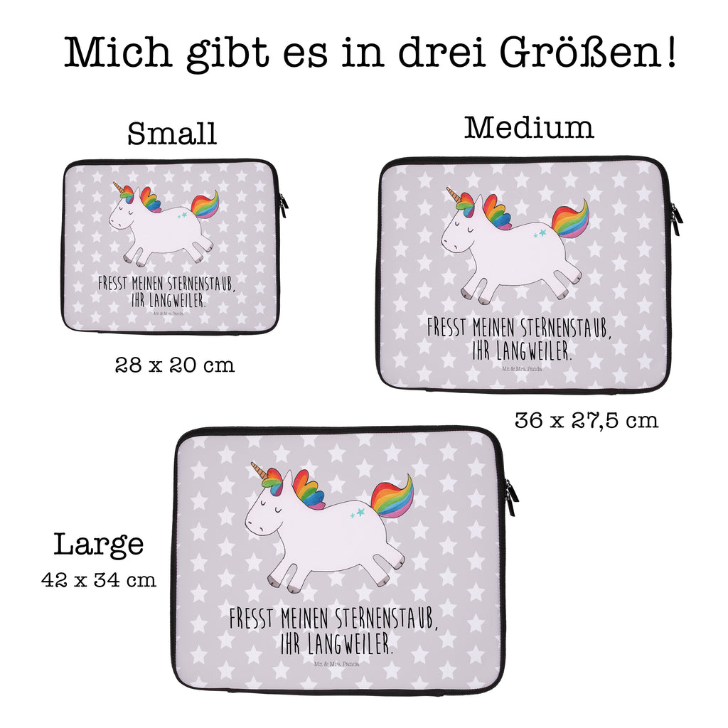 33 x 42 Notebook Tasche Einhorn Happy Notebook Tasche, Laptop, Computertasche, Tasche, Schutzhülle, Einhorn, Einhörner, Einhorn Deko, Pegasus, Unicorn, glücklich, fröhlich, Spaß, Freude, Lebensfreude, witzig, spannend, Lächeln, Lachen