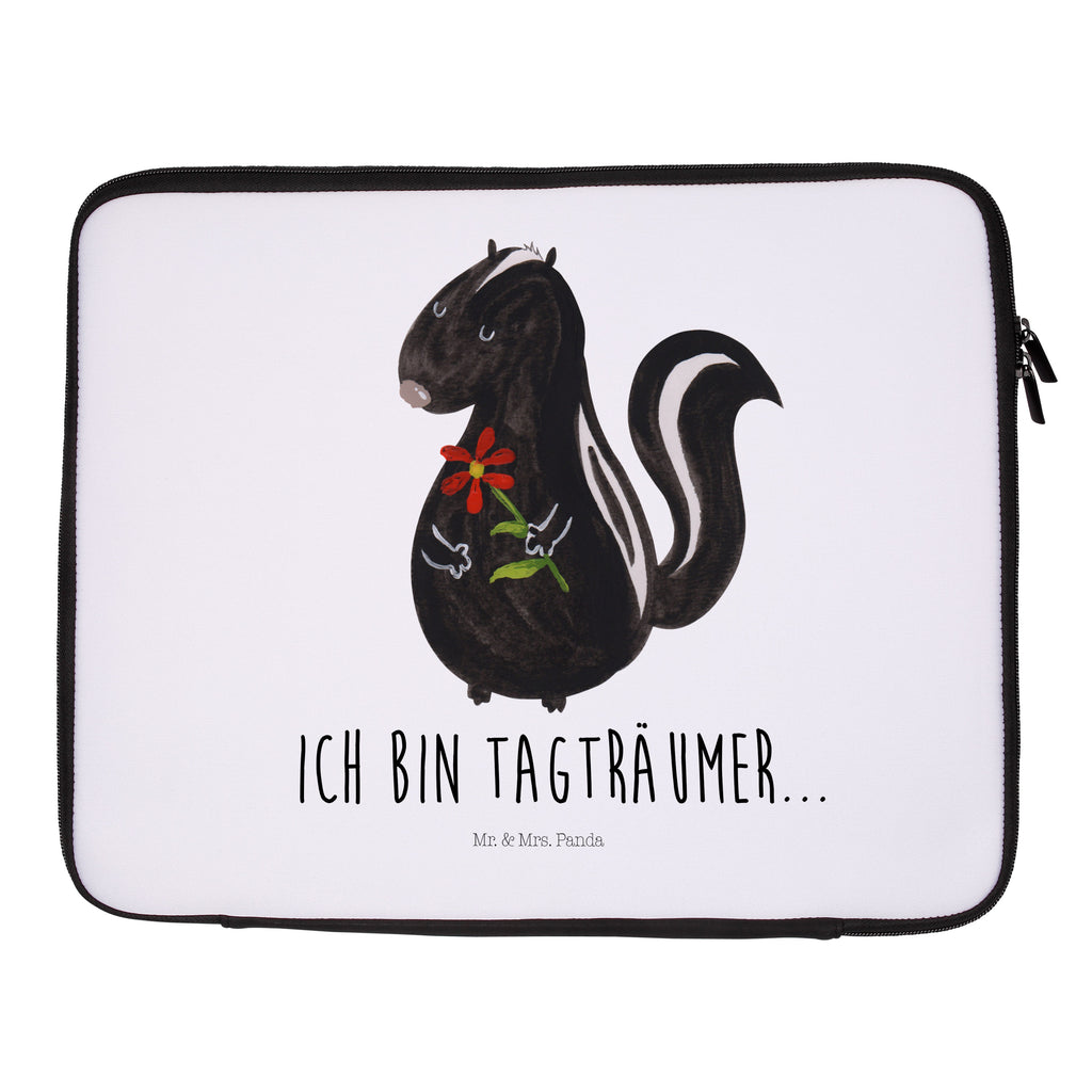 27 x 36 Notebook Tasche  Stinktier Blume Notebook Tasche, Laptop, Computertasche, Tasche, Damen, Schutzhülle, Stinktier, Skunk, Wildtier, Raubtier, Stinker, Stinki, Tagträumer, verträumt, Dreams, Träume