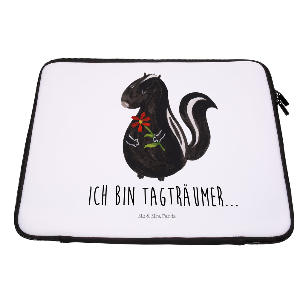 27 x 36 Notebook Tasche  Stinktier Blume Notebook Tasche, Laptop, Computertasche, Tasche, Damen, Schutzhülle, Stinktier, Skunk, Wildtier, Raubtier, Stinker, Stinki, Tagträumer, verträumt, Dreams, Träume