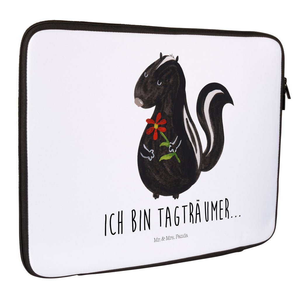 27 x 36 Notebook Tasche  Stinktier Blume Notebook Tasche, Laptop, Computertasche, Tasche, Damen, Schutzhülle, Stinktier, Skunk, Wildtier, Raubtier, Stinker, Stinki, Tagträumer, verträumt, Dreams, Träume