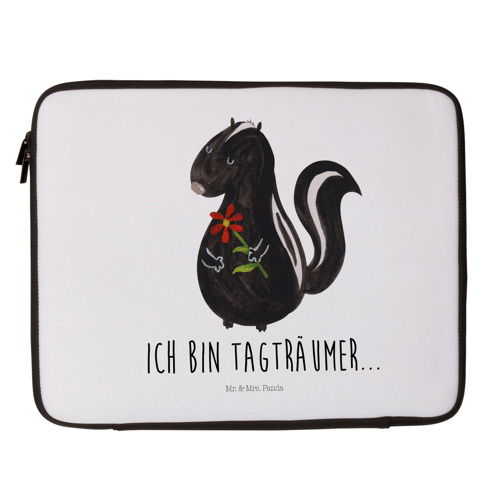 27 x 36 Notebook Tasche  Stinktier Blume Notebook Tasche, Laptop, Computertasche, Tasche, Damen, Schutzhülle, Stinktier, Skunk, Wildtier, Raubtier, Stinker, Stinki, Tagträumer, verträumt, Dreams, Träume