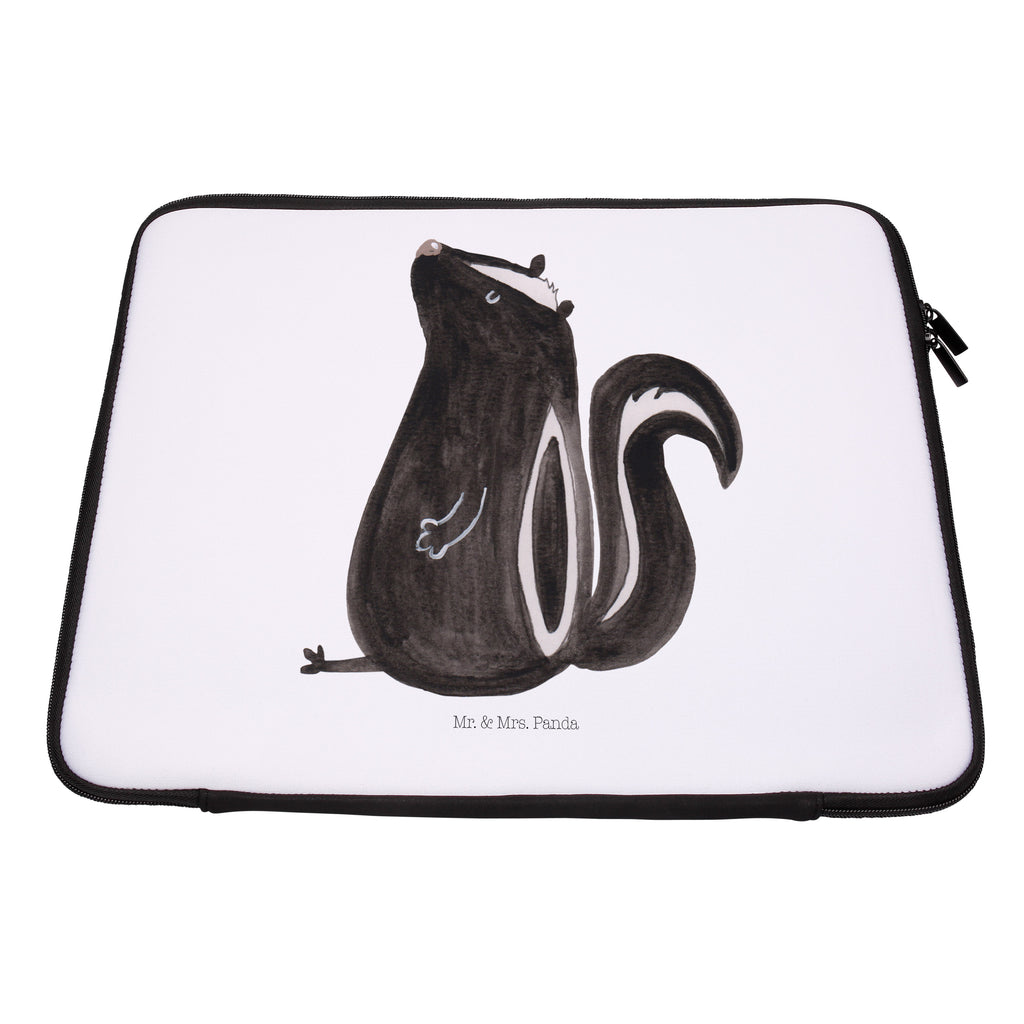 33 x 42 Notebook Tasche Stinktier sitzend Notebook Tasche, Laptop, Computertasche, Tasche, Schutzhülle, Stinktier, Skunk, Wildtier, Raubtier, Stinker, Stinki, Spruch, Büro, Recht, Besserwisser