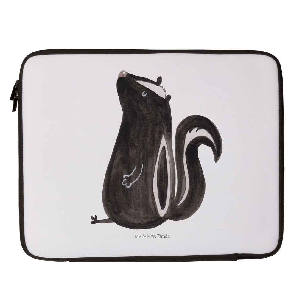 33 x 42 Notebook Tasche Stinktier sitzend Notebook Tasche, Laptop, Computertasche, Tasche, Schutzhülle, Stinktier, Skunk, Wildtier, Raubtier, Stinker, Stinki, Spruch, Büro, Recht, Besserwisser