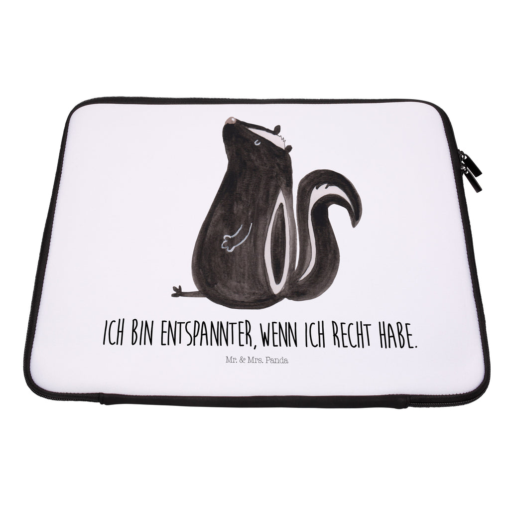 33 x 42 Notebook Tasche Stinktier sitzend Notebook Tasche, Laptop, Computertasche, Tasche, Schutzhülle, Stinktier, Skunk, Wildtier, Raubtier, Stinker, Stinki, Spruch, Büro, Recht, Besserwisser