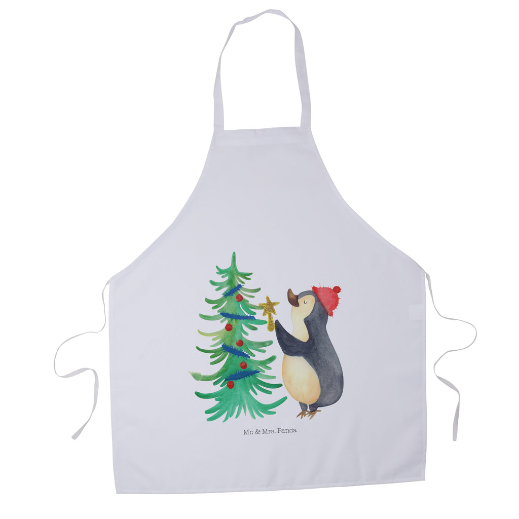 Kochschürze Pinguin Weihnachtsbaum Schürze, Backschürze, Küchenschürze, Grillschürze, Latzschürze, Winter, Weihnachten, Weihnachtsdeko, Nikolaus, Advent, Heiligabend, Wintermotiv, Pinguin