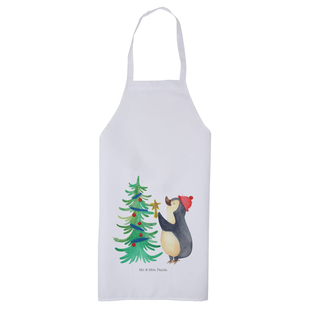 Kochschürze Pinguin Weihnachtsbaum Schürze, Backschürze, Küchenschürze, Grillschürze, Latzschürze, Winter, Weihnachten, Weihnachtsdeko, Nikolaus, Advent, Heiligabend, Wintermotiv, Pinguin