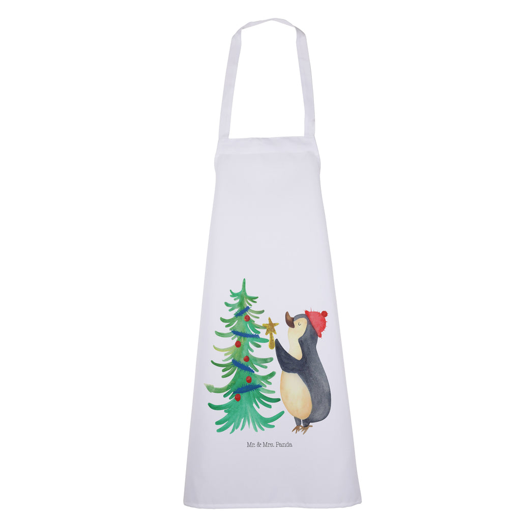 Kochschürze Pinguin Weihnachtsbaum Schürze, Backschürze, Küchenschürze, Grillschürze, Latzschürze, Winter, Weihnachten, Weihnachtsdeko, Nikolaus, Advent, Heiligabend, Wintermotiv, Pinguin