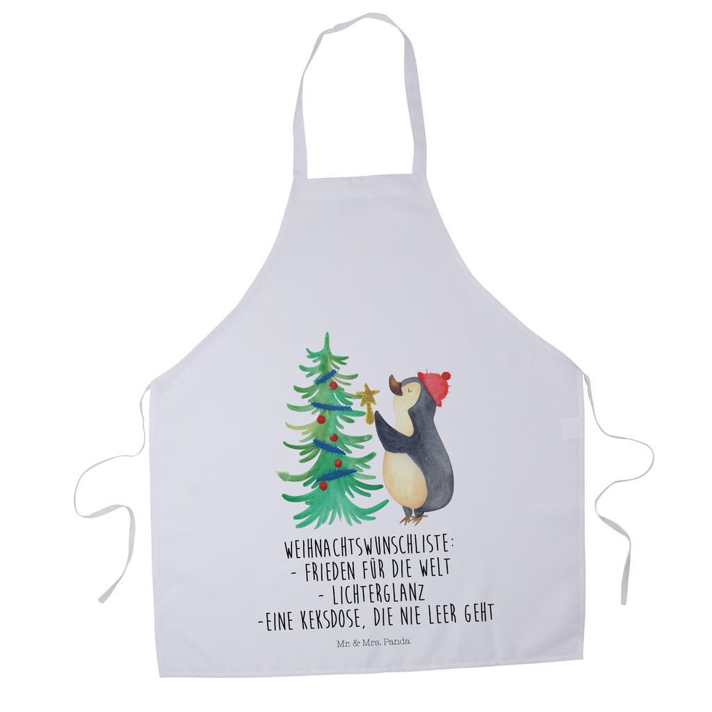 Kochschürze Pinguin Weihnachtsbaum Schürze, Backschürze, Küchenschürze, Grillschürze, Latzschürze, Winter, Weihnachten, Weihnachtsdeko, Nikolaus, Advent, Heiligabend, Wintermotiv, Pinguin