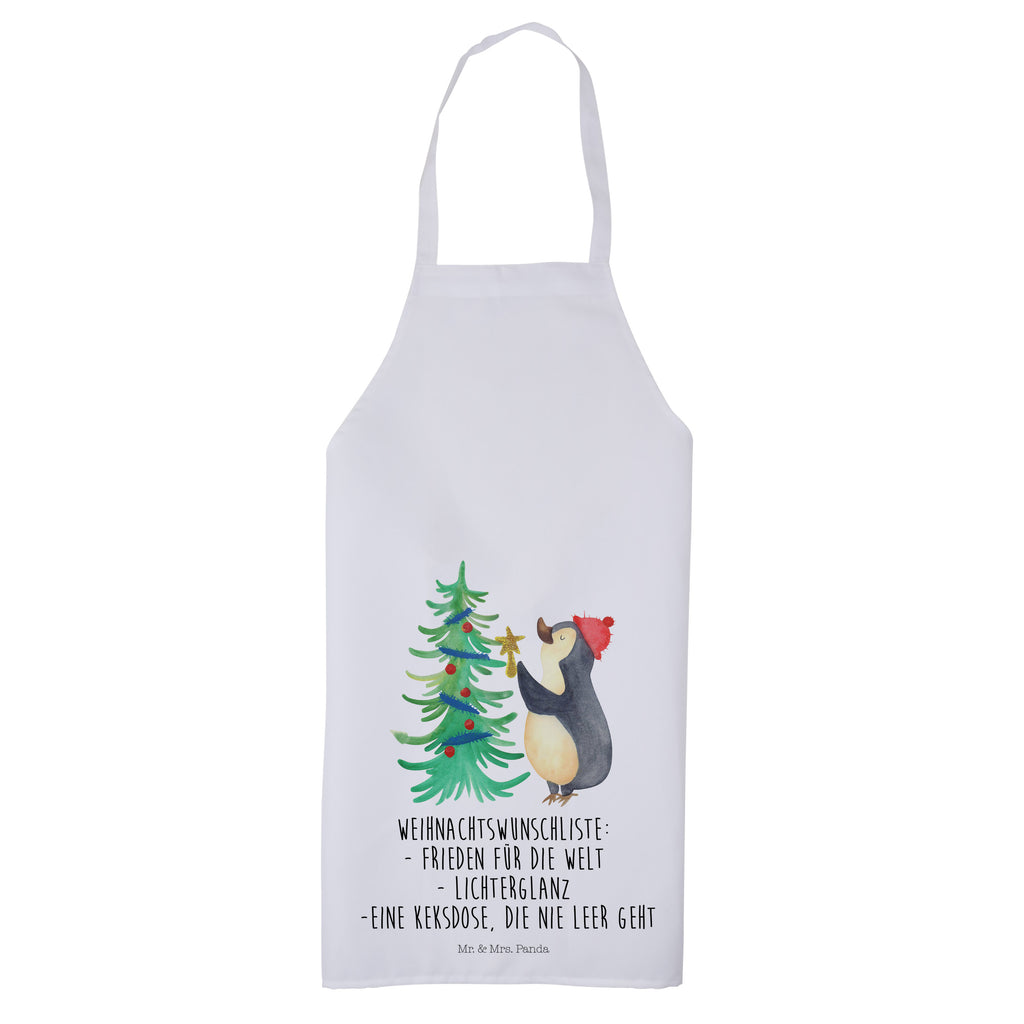 Kochschürze Pinguin Weihnachtsbaum Schürze, Backschürze, Küchenschürze, Grillschürze, Latzschürze, Winter, Weihnachten, Weihnachtsdeko, Nikolaus, Advent, Heiligabend, Wintermotiv, Pinguin