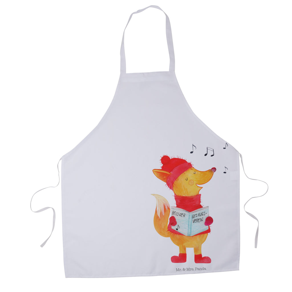 Kochschürze Fuchs Sänger Schürze, Backschürze, Küchenschürze, Grillschürze, Latzschürze, Winter, Weihnachten, Weihnachtsdeko, Nikolaus, Advent, Heiligabend, Wintermotiv, Fuchs, Füchse, Sänger, Geschenk Sänger, Singen, Weihnachtslieder