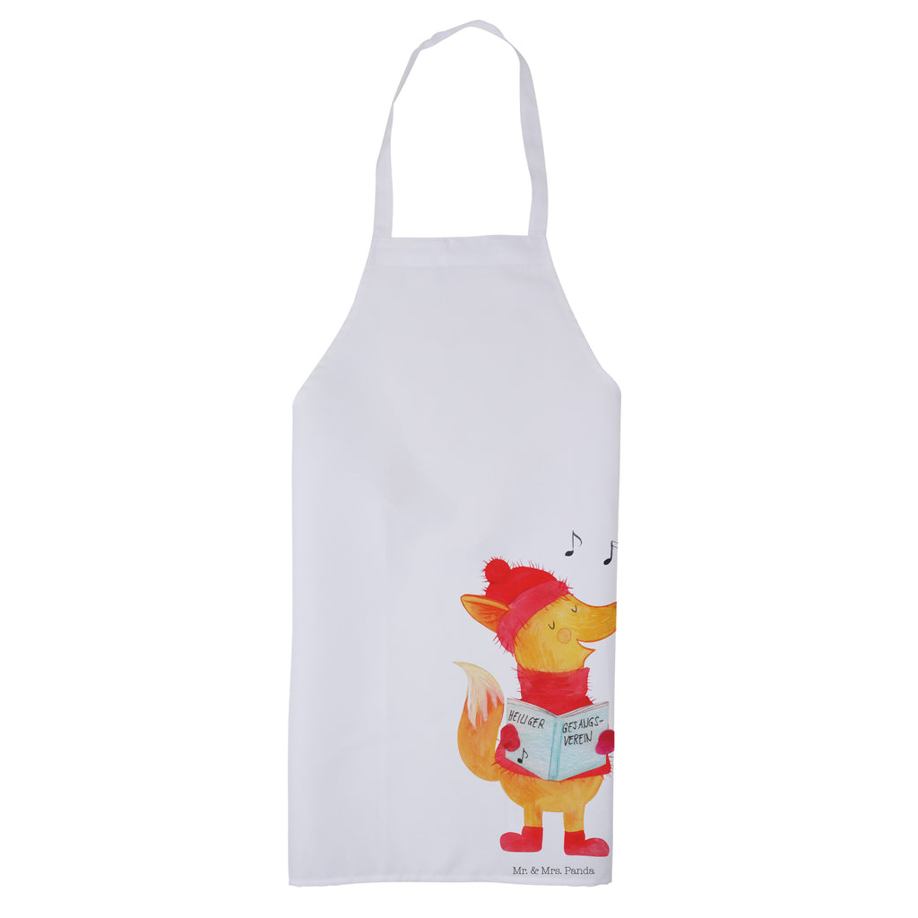 Kochschürze Fuchs Sänger Schürze, Backschürze, Küchenschürze, Grillschürze, Latzschürze, Winter, Weihnachten, Weihnachtsdeko, Nikolaus, Advent, Heiligabend, Wintermotiv, Fuchs, Füchse, Sänger, Geschenk Sänger, Singen, Weihnachtslieder