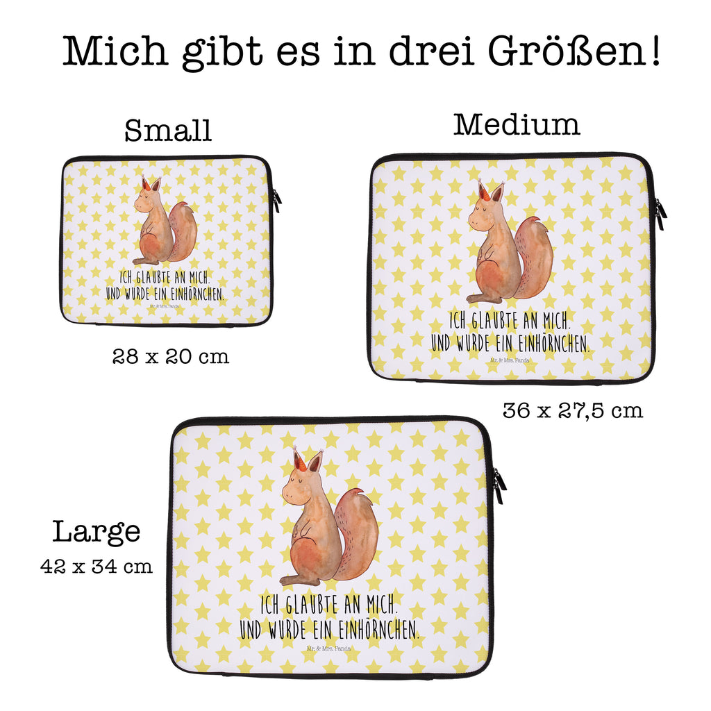 33 x 42 Notebook Tasche Einhörnchen Glaube Notebook Tasche, Laptop, Computertasche, Tasche, Schutzhülle, Einhorn, Einhörner, Einhorn Deko, Pegasus, Unicorn, Einhörnchen, Eichhörnchen, Eichhorn