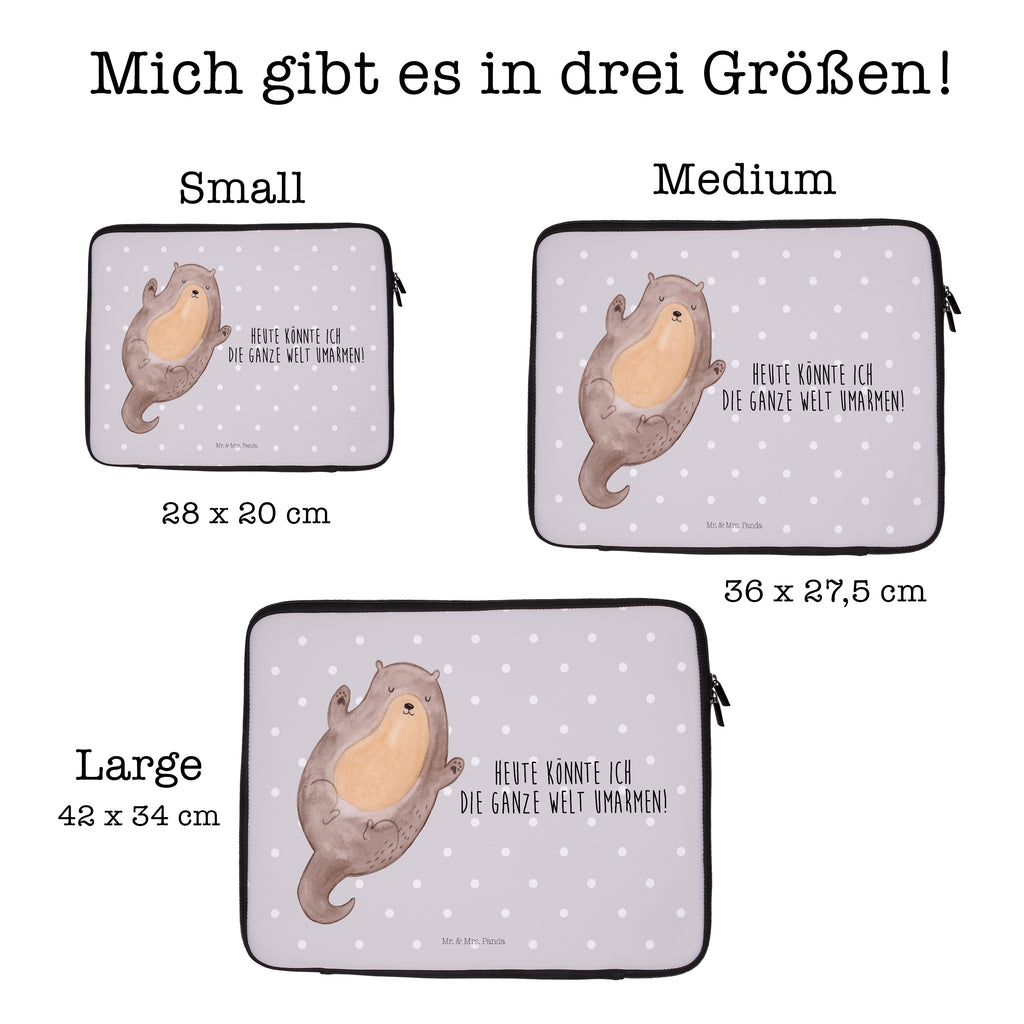 33 x 42 Notebook Tasche Otter Umarmen Notebook Tasche, Laptop, Computertasche, Tasche, Schutzhülle, Otter, Fischotter, Seeotter, Otter Seeotter See Otter