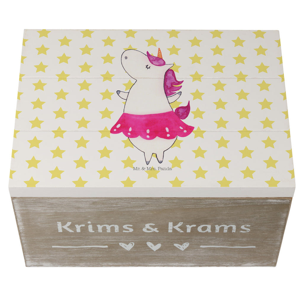 Holzkiste Einhorn Ballerina Holzkiste, Kiste, Schatzkiste, Truhe, Schatulle, XXL, Erinnerungsbox, Erinnerungskiste, Dekokiste, Aufbewahrungsbox, Einhorn, Einhörner, Einhorn Deko, Pegasus, Unicorn, Tanzen, Ballerina, Party, Wohnung, Spaß, Feiern, Geburtstag, Tänzerin, Lebenslust, Lebensfreude
