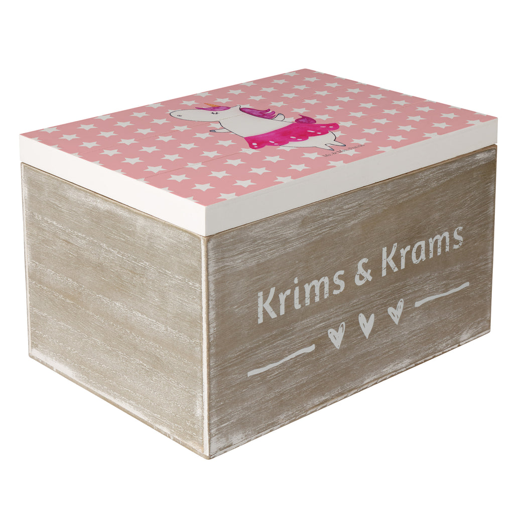 Holzkiste Einhorn Ballerina Holzkiste, Kiste, Schatzkiste, Truhe, Schatulle, XXL, Erinnerungsbox, Erinnerungskiste, Dekokiste, Aufbewahrungsbox, Einhorn, Einhörner, Einhorn Deko, Pegasus, Unicorn, Tanzen, Ballerina, Party, Wohnung, Spaß, Feiern, Geburtstag, Tänzerin, Lebenslust, Lebensfreude