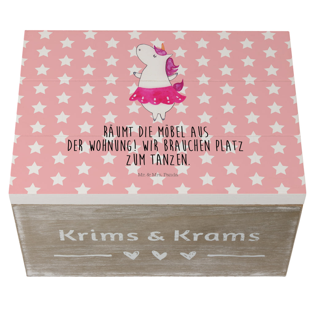 Holzkiste Einhorn Ballerina Holzkiste, Kiste, Schatzkiste, Truhe, Schatulle, XXL, Erinnerungsbox, Erinnerungskiste, Dekokiste, Aufbewahrungsbox, Einhorn, Einhörner, Einhorn Deko, Pegasus, Unicorn, Tanzen, Ballerina, Party, Wohnung, Spaß, Feiern, Geburtstag, Tänzerin, Lebenslust, Lebensfreude