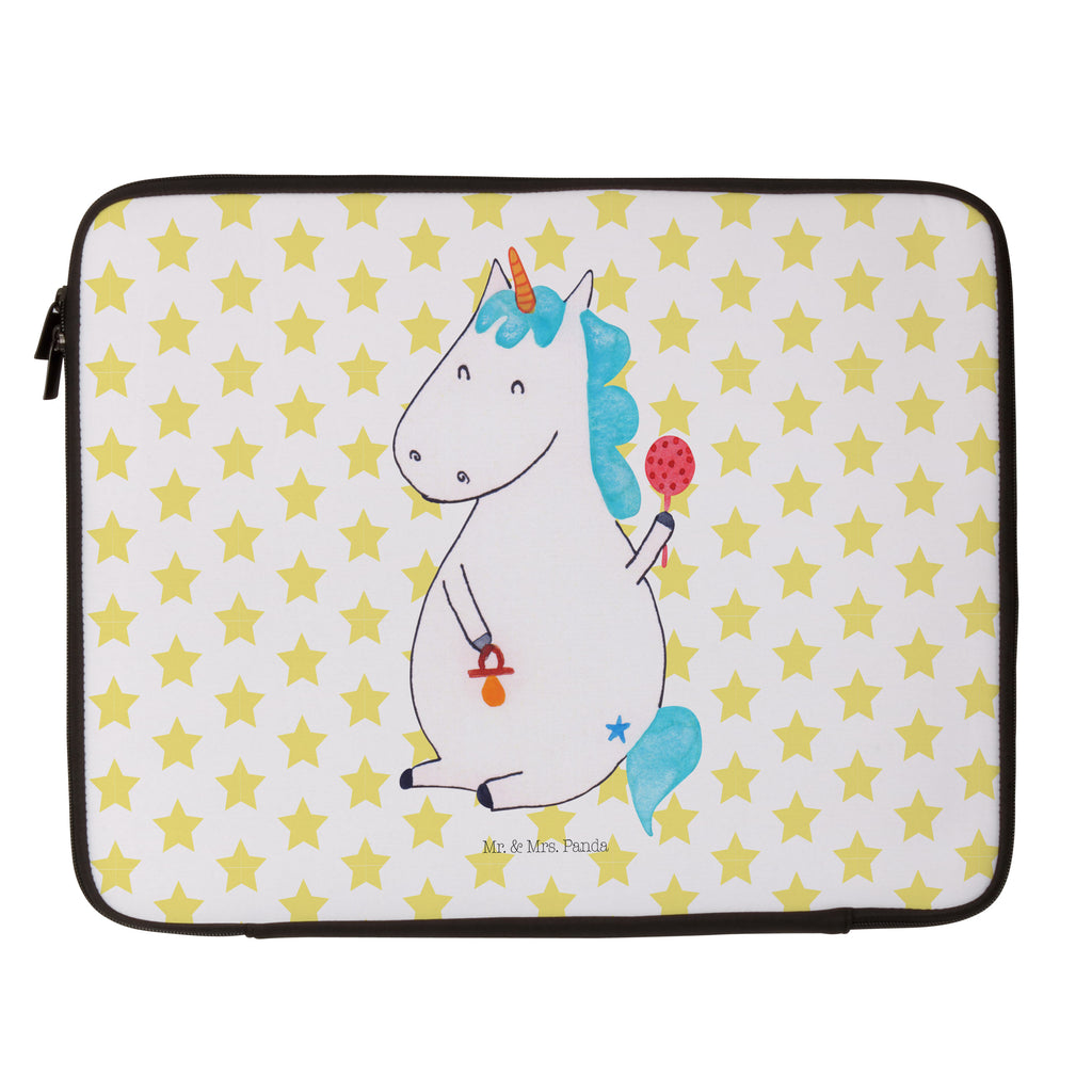 33 x 42 Notebook Tasche Einhorn Baby Notebook Tasche, Laptop, Computertasche, Tasche, Schutzhülle, Einhorn, Einhörner, Einhorn Deko, Pegasus, Unicorn, Mutter, Geburt, Geburtstag, erstes Kind, Baby, Babyglück, Nachwuchs, Eltern, Party, Kind, Schnuller