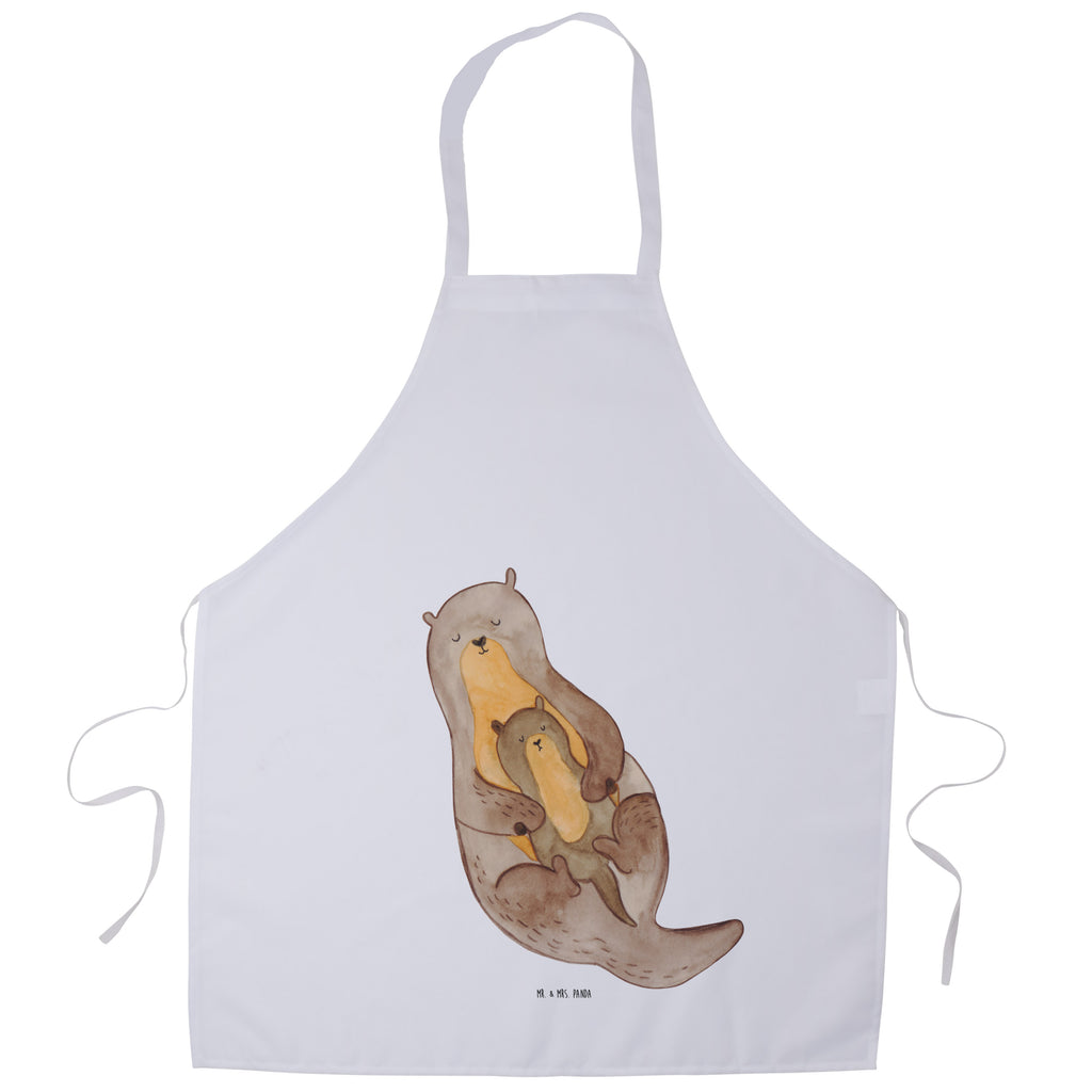 Kochschürze Otter mit Kind Schürze, Backschürze, Küchenschürze, Grillschürze, Latzschürze, Otter, Fischotter, Seeotter, Otter Seeotter See Otter