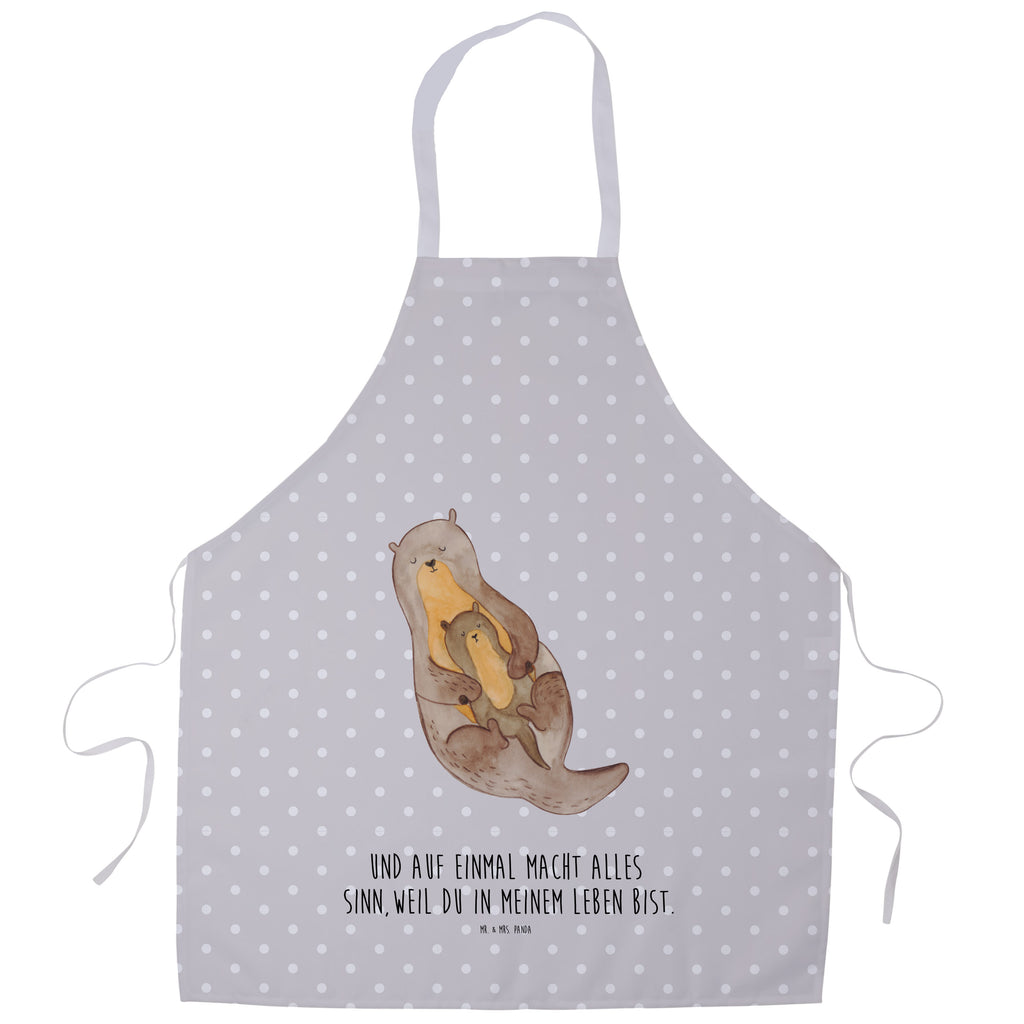 Kochschürze Otter mit Kind Schürze, Backschürze, Küchenschürze, Grillschürze, Latzschürze, Otter, Fischotter, Seeotter, Otter Seeotter See Otter