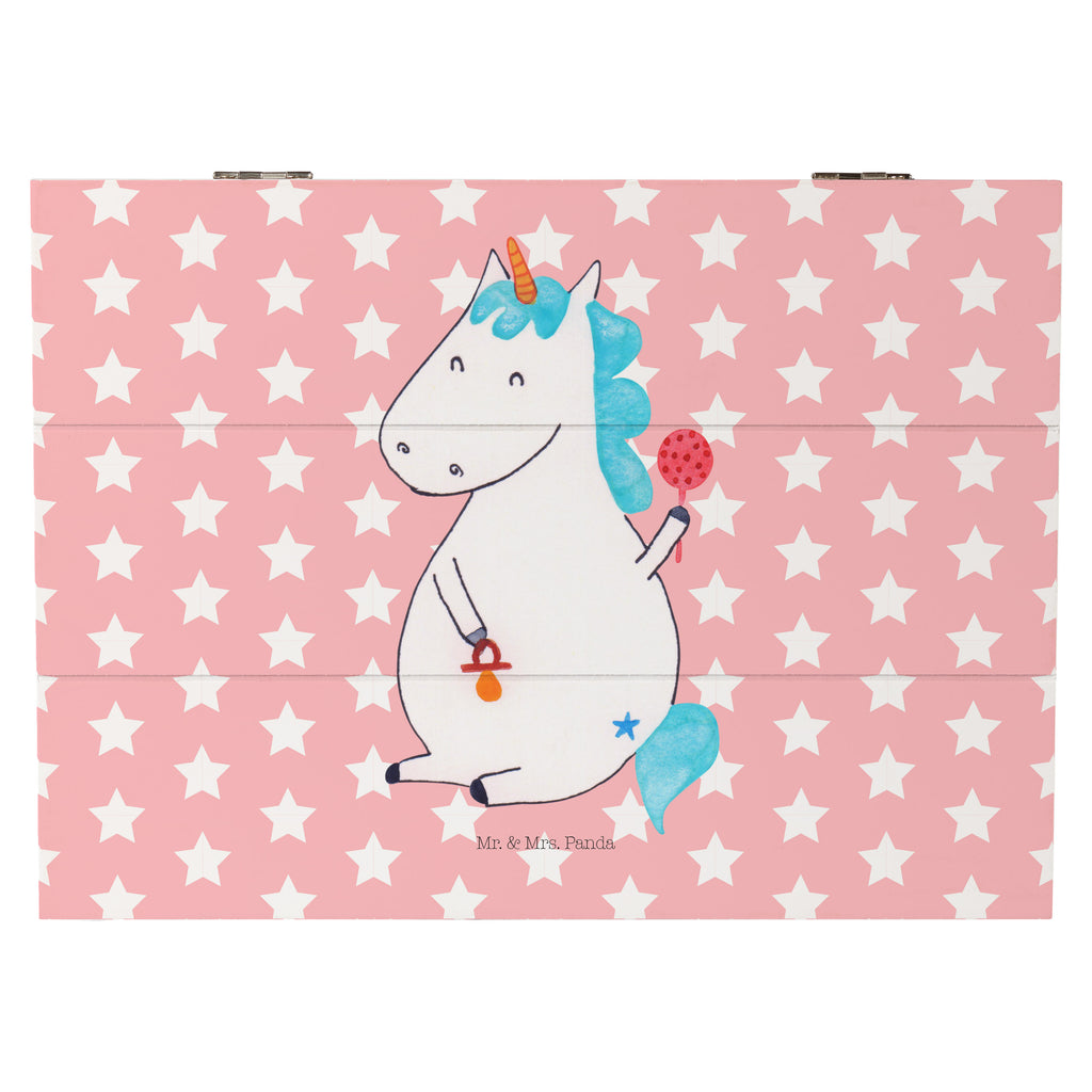 Holzkiste Einhorn Baby Holzkiste, Kiste, Schatzkiste, Truhe, Schatulle, XXL, Erinnerungsbox, Erinnerungskiste, Dekokiste, Aufbewahrungsbox, Einhorn, Einhörner, Einhorn Deko, Pegasus, Unicorn, Mutter, Geburt, Geburtstag, erstes Kind, Baby, Babyglück, Nachwuchs, Eltern, Party, Kind, Schnuller