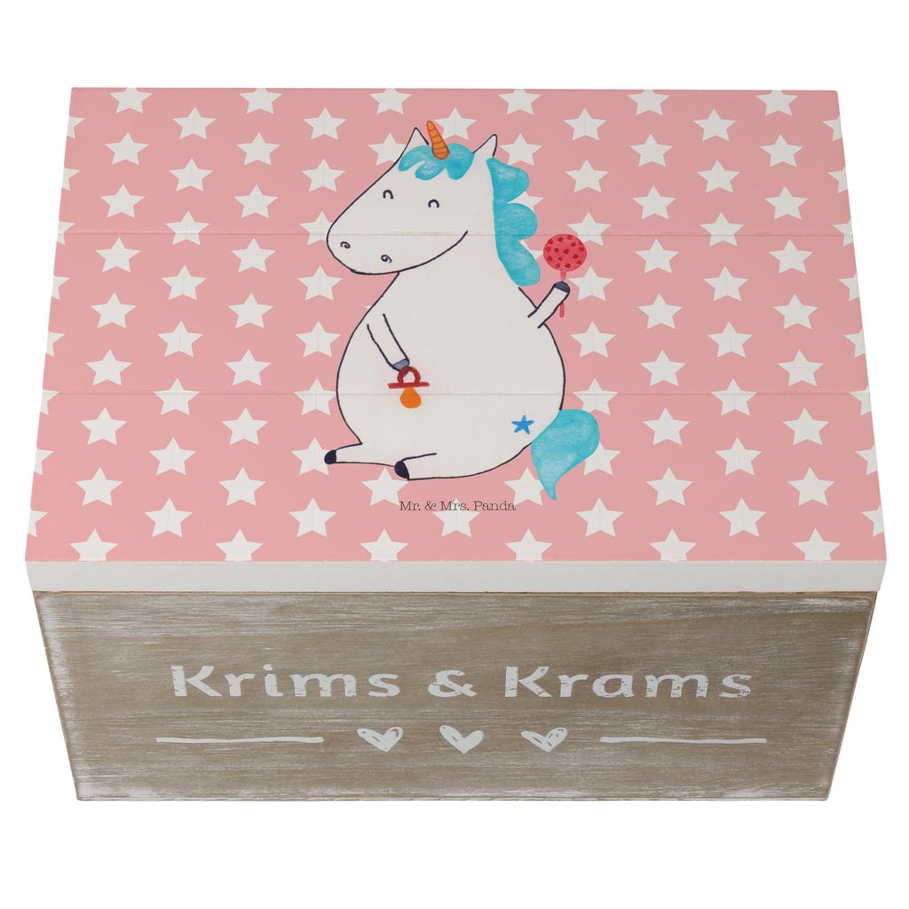 Holzkiste Einhorn Baby Holzkiste, Kiste, Schatzkiste, Truhe, Schatulle, XXL, Erinnerungsbox, Erinnerungskiste, Dekokiste, Aufbewahrungsbox, Einhorn, Einhörner, Einhorn Deko, Pegasus, Unicorn, Mutter, Geburt, Geburtstag, erstes Kind, Baby, Babyglück, Nachwuchs, Eltern, Party, Kind, Schnuller