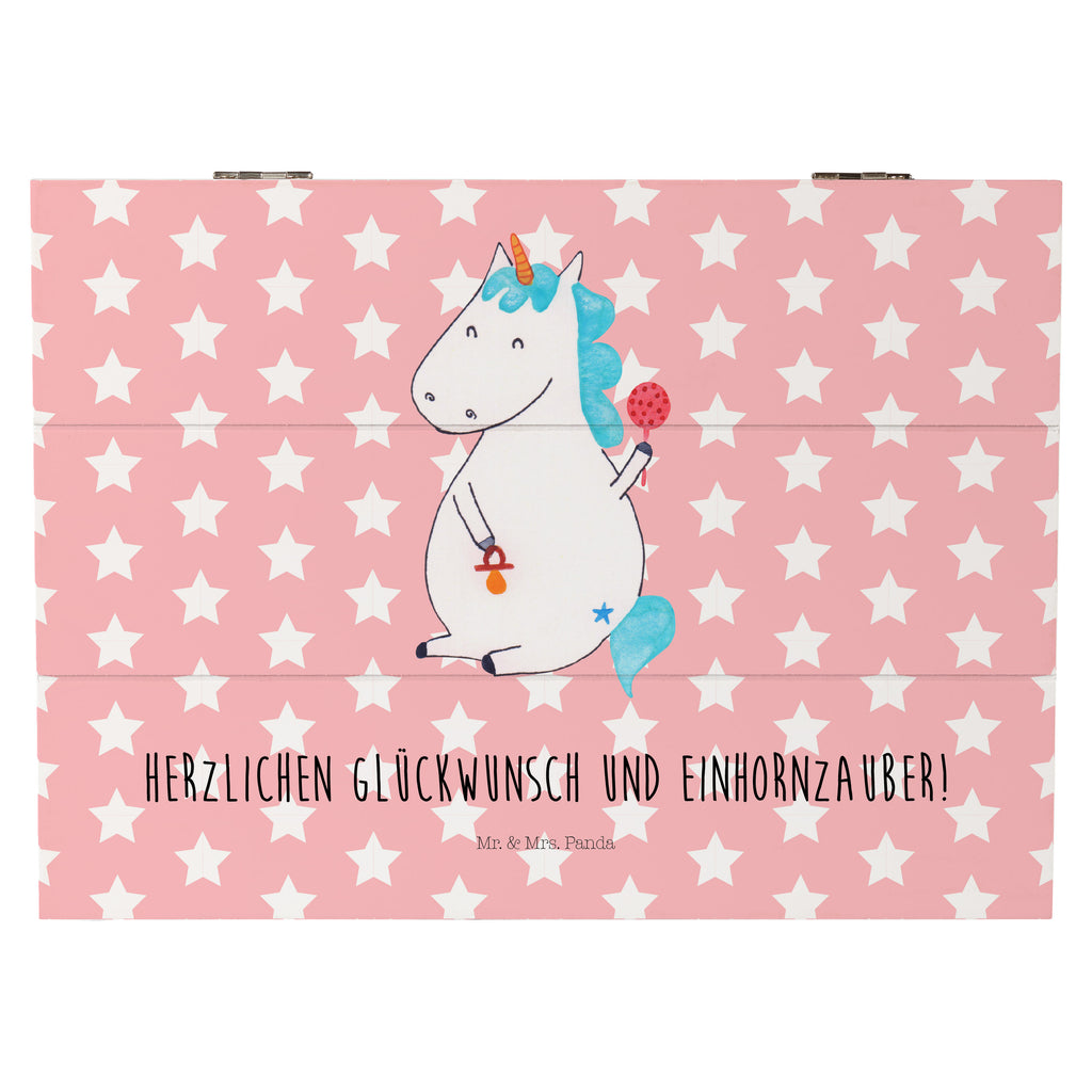 Holzkiste Einhorn Baby Holzkiste, Kiste, Schatzkiste, Truhe, Schatulle, XXL, Erinnerungsbox, Erinnerungskiste, Dekokiste, Aufbewahrungsbox, Einhorn, Einhörner, Einhorn Deko, Pegasus, Unicorn, Mutter, Geburt, Geburtstag, erstes Kind, Baby, Babyglück, Nachwuchs, Eltern, Party, Kind, Schnuller