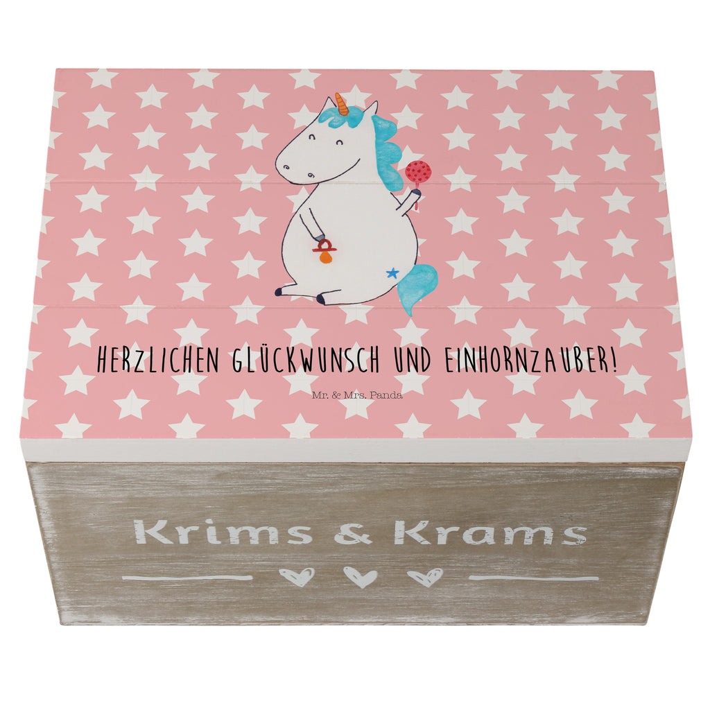 Holzkiste Einhorn Baby Holzkiste, Kiste, Schatzkiste, Truhe, Schatulle, XXL, Erinnerungsbox, Erinnerungskiste, Dekokiste, Aufbewahrungsbox, Einhorn, Einhörner, Einhorn Deko, Pegasus, Unicorn, Mutter, Geburt, Geburtstag, erstes Kind, Baby, Babyglück, Nachwuchs, Eltern, Party, Kind, Schnuller
