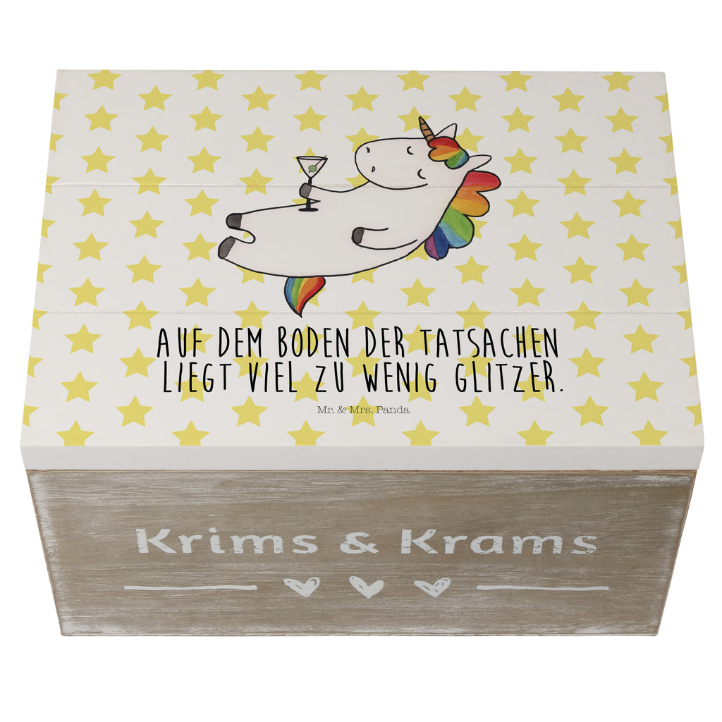 Holzkiste Einhorn Cocktail Holzkiste, Kiste, Schatzkiste, Truhe, Schatulle, XXL, Erinnerungsbox, Erinnerungskiste, Dekokiste, Aufbewahrungsbox, Einhorn, Einhörner, Einhorn Deko, Pegasus, Unicorn, Party, Spaß, Feiern, Caipirinha, Rum, Cuba Libre, Sekt, Freundin, Geburtstag, lustig, witzig, Spruch, Glitzer