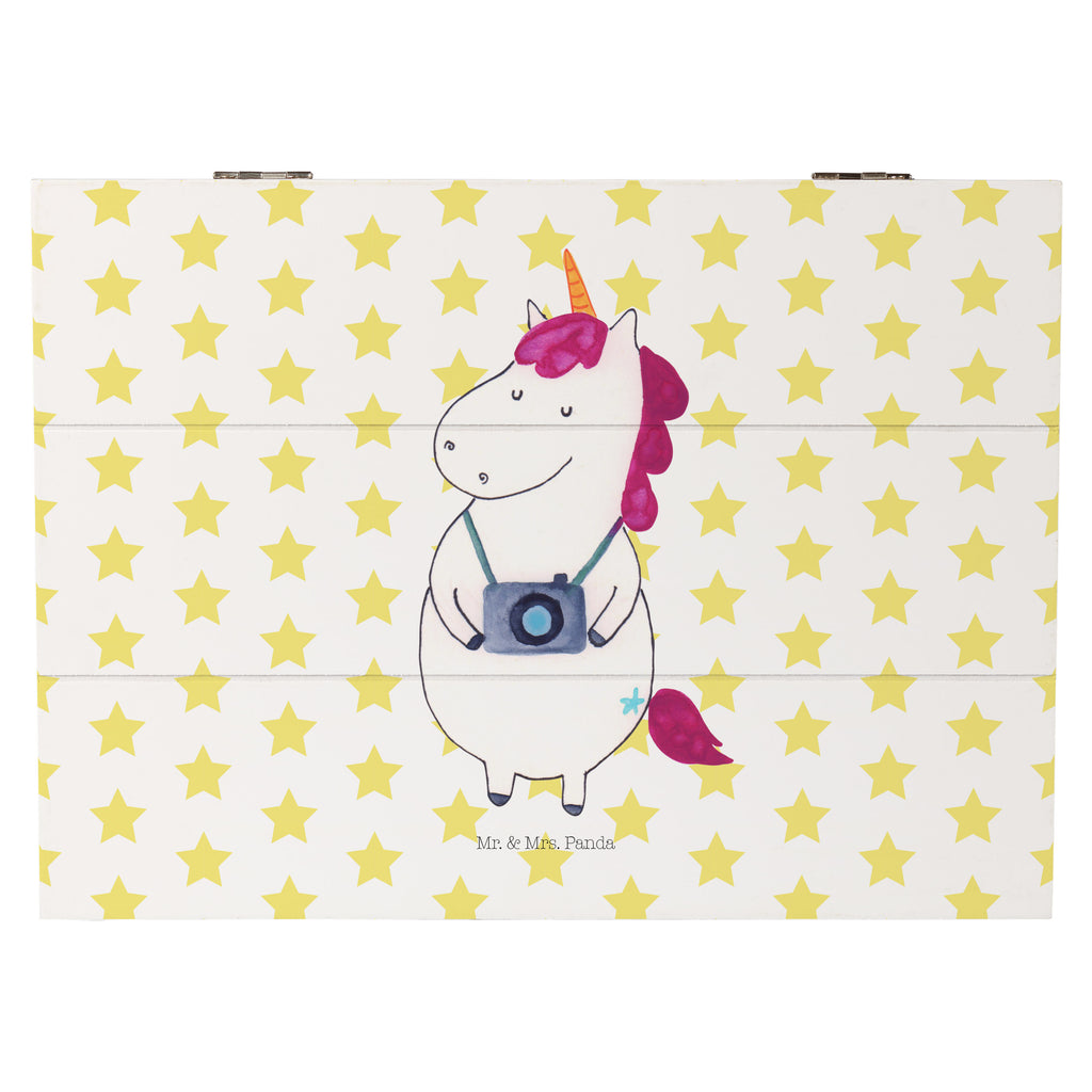 Holzkiste Einhorn Fotograf Holzkiste, Kiste, Schatzkiste, Truhe, Schatulle, XXL, Erinnerungsbox, Erinnerungskiste, Dekokiste, Aufbewahrungsbox, Einhorn, Einhörner, Einhorn Deko, Pegasus, Unicorn, Fotograf, Fotografie, Kamera, Reisen, Weltreise, Weltenbummler, Urlaub, Tourist, Kurztrip, Reise, Städtereise