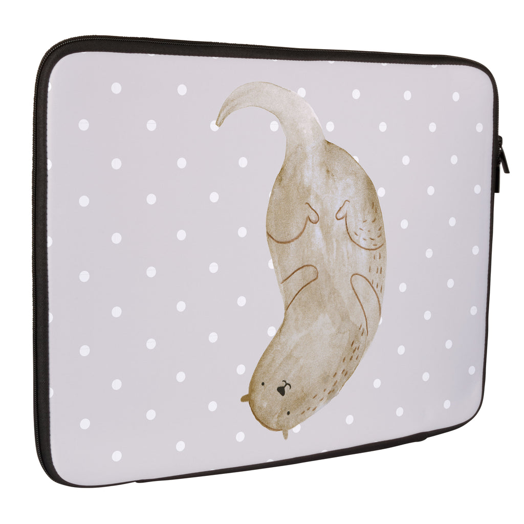 33 x 42 Notebook Tasche Otter kopfüber Notebook Tasche, Laptop, Computertasche, Tasche, Schutzhülle, Otter, Fischotter, Seeotter, Otter Seeotter See Otter